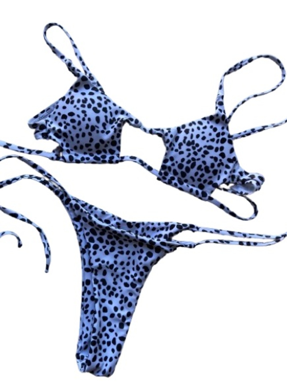✨2/$20✨ ZAFUL Black and White Spotted Bikini Swimsuit